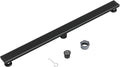 Neodrain 40" Black Linear Shower Drain with Removable Quadrato Pattern Cover, 304 Stainless Steel Rectangle Shower Floor Drains, Matte Black Linear Drain&Leveling Feet, Hair Strainer, CUPC Certified