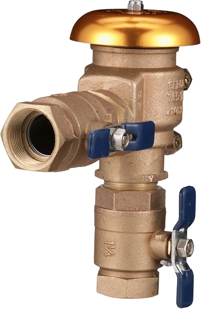 Febco 765FBV 1-1/4 inch Pressure Vacuum Breaker with Quarter Turn Shutoff