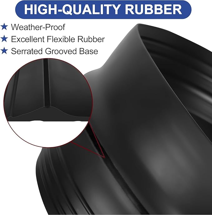 ToLanbbt 10Ft/3M Universal Garage Door Rubber Threshold Strip with 300ml Black Adhesive/Sealant, Weatherproof Seal Strip DIY Weather Stripping Replacement (Black)