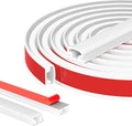 Weather Stripping Door Seal Strip,Door Weather Stripping,Self-Adhesive Door Seal Strip for Door Frame Weatherstripping Soundproofing Insulation Sealing Strip for Windows (White, 33FT)