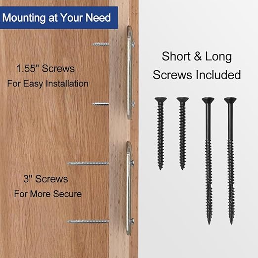 Extended Lip Strike Plate 2-1/2" x 2-1/4", Heavy Duty Version, Oversized Extra Wide Lip Door Latch Striker with Reinforced Torx/Star Screws & Bit(Satin Nickel, 1 Pack)