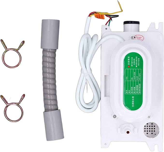 Condensate Pump, 100-230V Automatic Drain Pump HVAC Lift Removal Drain with 500ml Tank for Furnace Boiler Dehumidifier Refrigeration