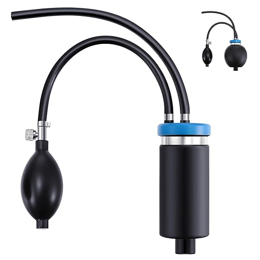 1 Pcs Universal Easy Intake Adapter Automotive Smoke Machine Inflatable Bladder Block Off Diagnostic Car Smoke Leak Tester Detector for 12V Vehicles Pipe Fuel Leakage Detection