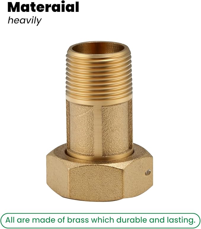 Watflow 3/4" Male NPT Water Meter Coupling, 1" Female NPT for DN20 Water Meter.