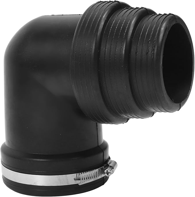 GOTOTOP RV Sewer Hose Adapter, Leakproof Flexible Joints Fittings with Gate Valve Bushing 4x3in 3x3in Adapters 90 Elbow, Complete RV Waste Plumbing Connection System for Trailer Camping