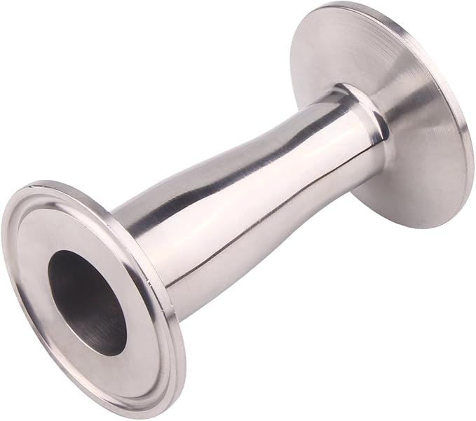 DERNORD Sanitary Fitting Reducer Fitting SUS304 Tri Clamp Ferrule Style 1" Tube OD to 3/4" Tube OD