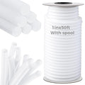 1 Inch x 50 ft Foam Backer Rod for Gaps Joints Concrete Crack Filler Caulk Saver Bulk Foam Backing Rod Concrete Filler Rope for Weather Stripping Door Seal (White)