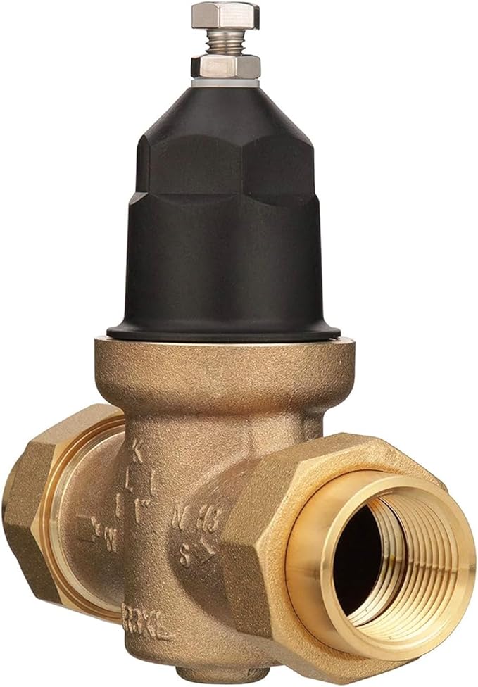 1" NR3XLDU Water Pressure Reducing Valve, Double Union FNPT Connection, for Home & Commercial Use