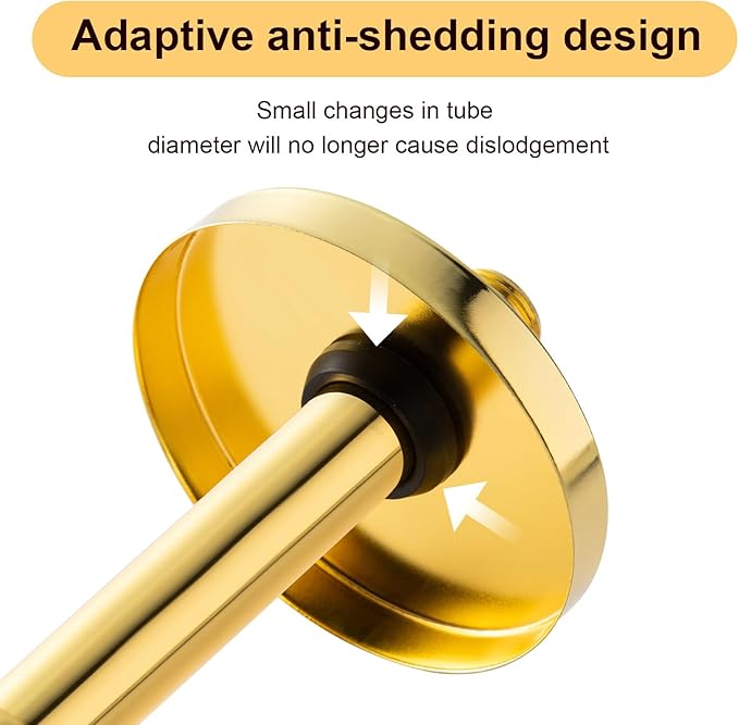 OFFO Extra Large Shower Arm Flange Bright Gold 3.5" in Outer Diameter Replacement Shower Head Arm Escutcheon Plate Suitable for Most Brands Head Arms
