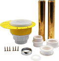 Freestanding Tub Drain Free Standing Bathtub Drain Installation Rough-in Kit with Tailpiece Plastic ABS and Threaded Tailpiece Replacement for 1-1/2" Male Female Threaded Tub Drains