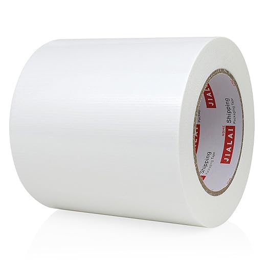 Wide Duct Tape, Industrial Grade 30Yards (90 ft) Wide Tape 5'' Duct, 9 Mil Heavy-Duty, Waterproof, Strong, Flexible, No Residue, for Crafts & Home Improvement (White, 5'' x 90ft)