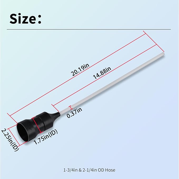 006A Drain Adapter Compatible with Water Heater Tank, Fits For 1-3/4in & 2-1/4in OD Hose (1-3/4in & 2-1/4in OD Hose)