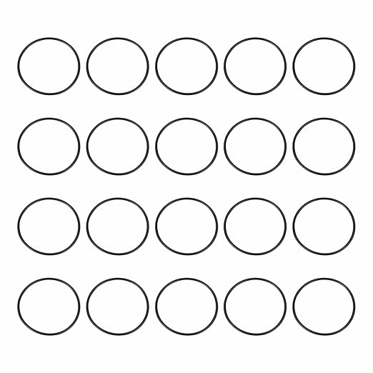 HARFINGTON 20pcs Nitrile Rubber O-Rings 46mm OD 42mm ID 2mm Width Metric Buna-N NBR Sealing Gasket Plumbing Sealing Repair O Rings for Car Auto Vehicle Repair Faucet Air Gas