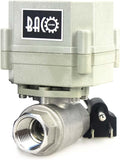 BACOENG Motorized Ball Valve, 1/2" DN15 Electrical Ball Valve, 2 Way 110VAC Stainless Steel NC Electric Water Valve