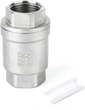 TAISHER 1PCS 304 Stainless Steel 1" NPT Female Vertical Check Valve，Backflow Prevention, One Way Spring Check Valves CF8 WOG 1000