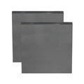 MECCANIXITY 2pcs 1/4"(6mm) x4 x4 Steel Plate, Black Hot Rolled A36 Steel Sheet Plate Base, Square Weldable Metal Discs for Industrial Construction Structural Support
