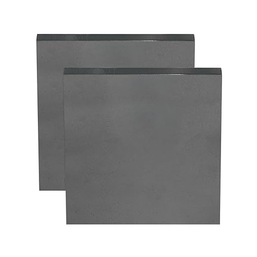 MECCANIXITY 2pcs 3/16"(5mm) x4 x4 Steel Plate, Black Hot Rolled A36 Steel Sheet Plate Base, Square Weldable Metal Discs for Industrial Construction Structural Support