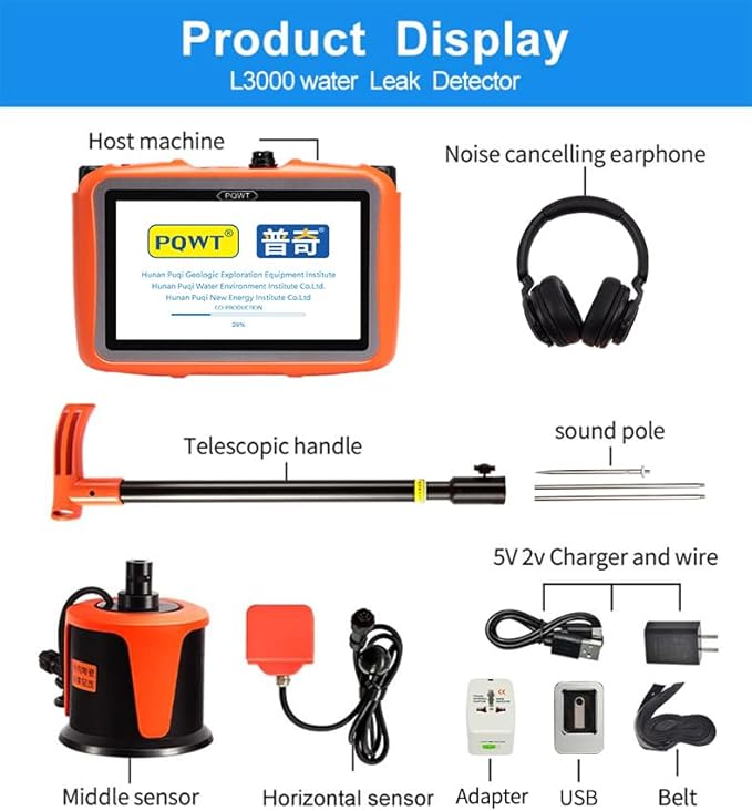 Plumbing Repair Tools Water Supply Pipes Leak Location Equipment Water Leak Detector L3000