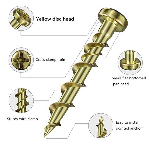 (75 pcs) Pan Head and Flat Head Drywall Anchors Kit with Anti Rust Coating, Bolt Anchor Set, Duty Hollow Wall Anchors