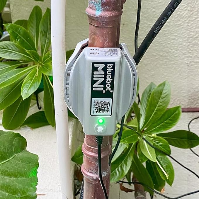 Bluebot Mini WiFi Water Meter, Bundle 2, Indoor/Outdoor, Clamp-on, Fits 3/4”-1” Pipes, Alerts, Live Usage & Leak Monitoring, Ultra-Compact Design, 15% Meter Discount