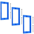 3 Pcs 1/4" Electrical Box Extenders, Single Gang Outlet Box Extender with 6 Screws, Receptacle Outlet Boxes Extenders for Electric Boxes and Electrics Outlets Switches