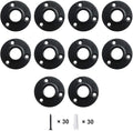 GeilSpace Floor Flange, Malleable Iron Pipe Fittings - Vintage DIY Industrial Shelving, Industrial Decor, Furniture DIY (3/4", Black)