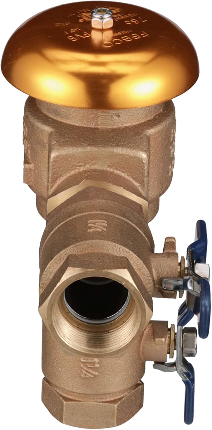 Febco 765FBV 1-1/4 inch Pressure Vacuum Breaker with Quarter Turn Shutoff