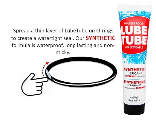 LubeTube 4oz (12 Pack) Multipurpose Synthetic Grease for Pool Equipment, Plumbing Fixtures, RV Toilets, Marine, Machinery & Household Use – PFAS-Free, Food-Grade, Ceramic-Enhanced – Made in USA