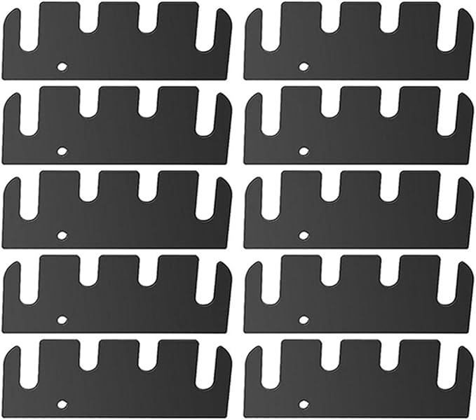 10Pcs Stainless Steel Door Hinge Spacer Plates Replacement Door Hardware Reinforcement Shims Easy to Installation Nonslip Metal Hinge Spacer