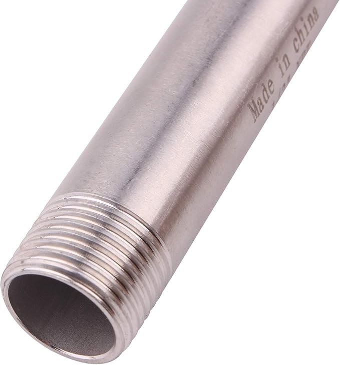 1/2" X 1/2“ NPT Male Nipple Stainless Steel 304 Cast Pipe Coupling fitting 6" Length