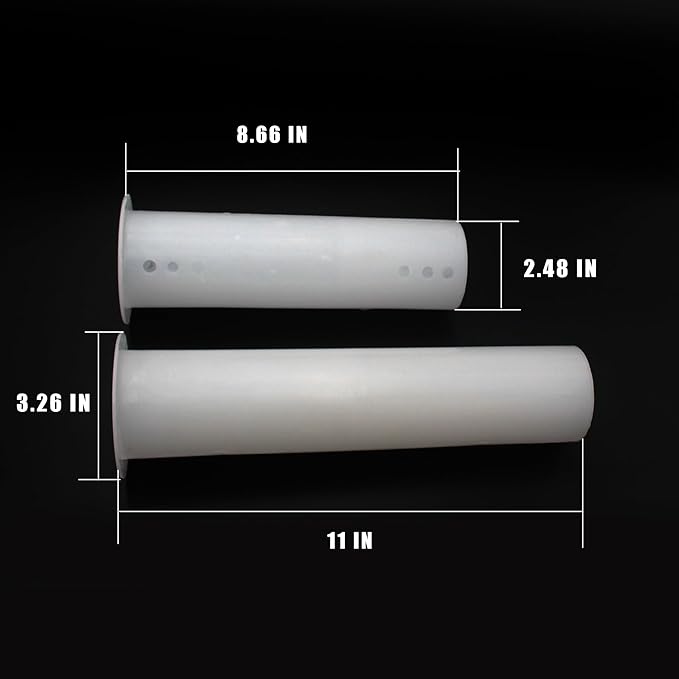 TAUROX Mini Split Cover Wall Sleeve for Air Conditioning Line Set Covers for Outside Units AC Sleeve Through The Wall Pipe Accessories (11 inches Length)