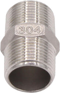 Hex Nipple 3/4 Inch Male NPT Stainless Steel 304 Threaded Pipe Fitting for Brew Kit, Home Piping Application, Compatible for DERNORD