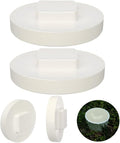 Frienda 2 Pcs 8 Inch NPT Male Threaded PVC Cleanout Plug PVC DWV Pipe Fitting Flush Sewer Cleanout Cap Cover Adapter for Plumbing Water Line Drainage Piping System