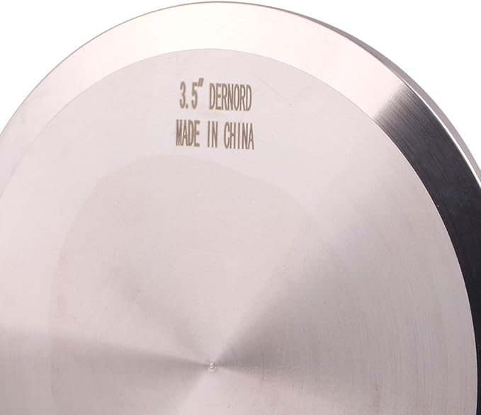 DERNORD Stainless Steel 304 Sanitary Fitting Clamp End Cap fits Tri-Clamp Ferrule Flange (3.5" (89mm) Tube OD)