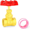 GASHER 1PCS Brass industrial Globe Valve, 1/2" NPT DN15 Female with Wheel Handle,Globe Valve Tool For Water, Oil, Gas