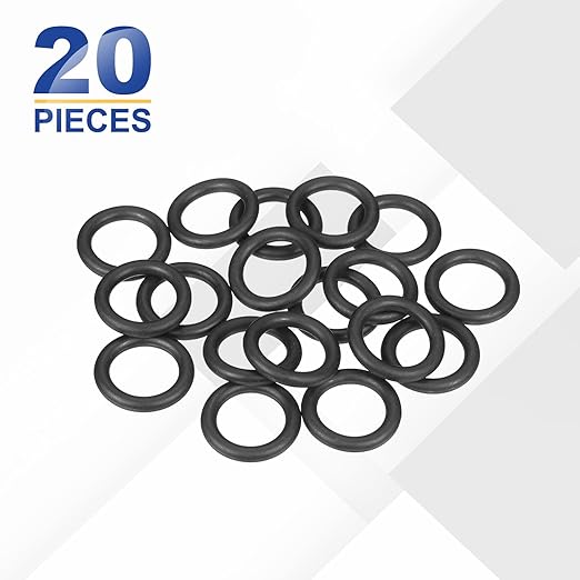 HARFINGTON 20pcs Nitrile Rubber O-Rings 24mm OD 16mm ID 4mm Width Metric Buna-N NBR Sealing Gasket Plumbing Sealing Repair O Rings for Car Auto Vehicle Repair Faucet Air Gas
