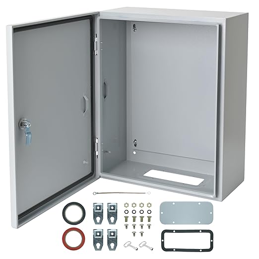 Waterproof Electrical Enclosure 16 x 16 x 8'', Outdoor Electrical Box Weatherproof, Electrical Junction Box with Reinforced Lock