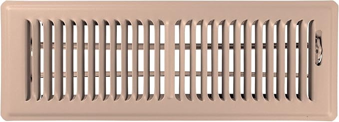 Shoemaker 4x14 Floor Register – Desert Clay Heavy Duty Metal Floor Vent Cover for Home Floors - Premium Forced Air Vent Covers