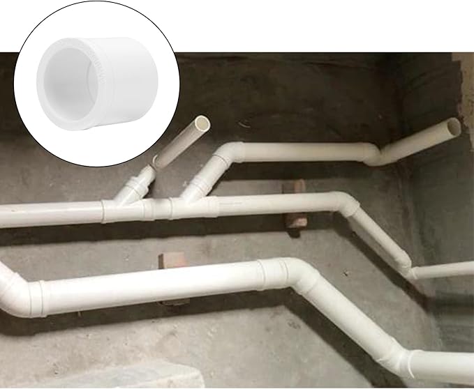 10Pack 1"x 3/4" PVC DWV Reducing Bush Adapter Pipe Fitting SCH40 PVC Reducer Bushing (Socket x Socket) PVC Pipe Reducing Bushing Fitting for Home Sewer Plumbing