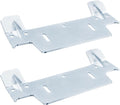 382430-1120A Steel Hanging Bracket,Heavy Duty Metal Wall Mount Sink Bracket for Wall-Mounted Sink,Featuring Multiple Holes for Securing The Threaded Stud Backplate Steel Hanger - 2 Pack