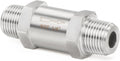 ChillWaves 304 Stainless Steel In-Line Split Check Valve 1/8" NPT Male Thread, One-Way Non-return Check Valve，Prevent Water Back-flow(1-PACK)