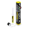 Errecom Brilliant - 0.2 fl oz (7.5 ml), Fluorescent UV Dye for Detecting Refrigerant Gas Leaks in Vehicle A/C Systems, Includes R134a Adapter