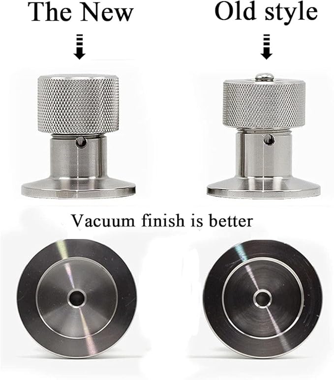 SHERICH KF25 High Vacuum Manual Release Valve Flange NW25 Vacuum Release Valve (Stainless Steel Body, 25mm Flange Connection, Copper, Silver)