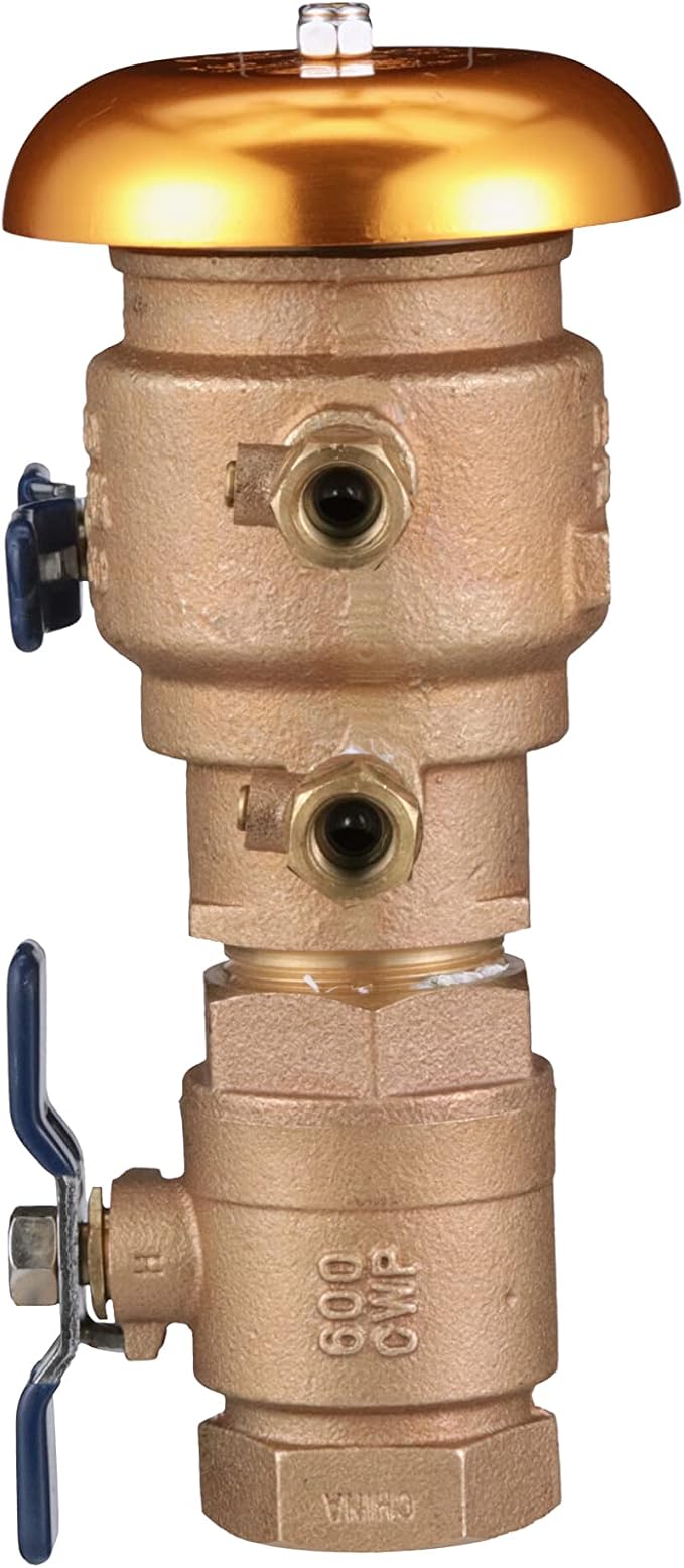 Febco 765FBV 1-1/4 inch Pressure Vacuum Breaker with Quarter Turn Shutoff