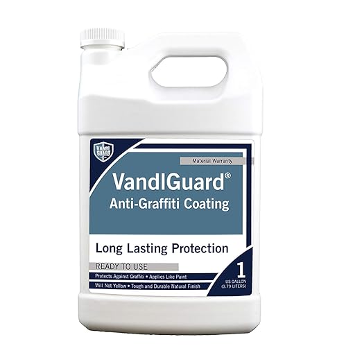 Rain Guard Water Sealers VG-7001 VandlGuard Non-Sacrificial Anti-Graffiti Coatings READY TO USE covers up to 300 sq. on painted and unpainted surfaces. 1 Gallon