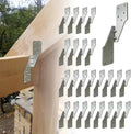 25Pcs Hurricane Straps Tie Brackets, H2.5A Right Tie 18-Gauge Galvanized Hurricane Tie 25ct Heavy Duty Hurricane Straps/Rafters Ties for Wood (25pcs Right Hurricane Ties)