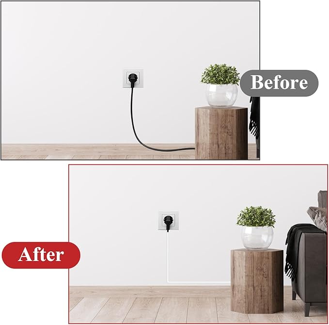 39" Side Cord Wall Cover, Buckle Cable Hider, Silicone Cord Hider, Self-Adhesive Cords Cover for Wall Mount TV, White PVC Wire Channel for Home Office Cable Management