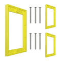 3 PCS 1/4" Single Gang Outlet Box Extenders with 6 Screws - Electrical Outlet Extender Receptacle Box Extenders for Electrical Outlet Switches, Yellow