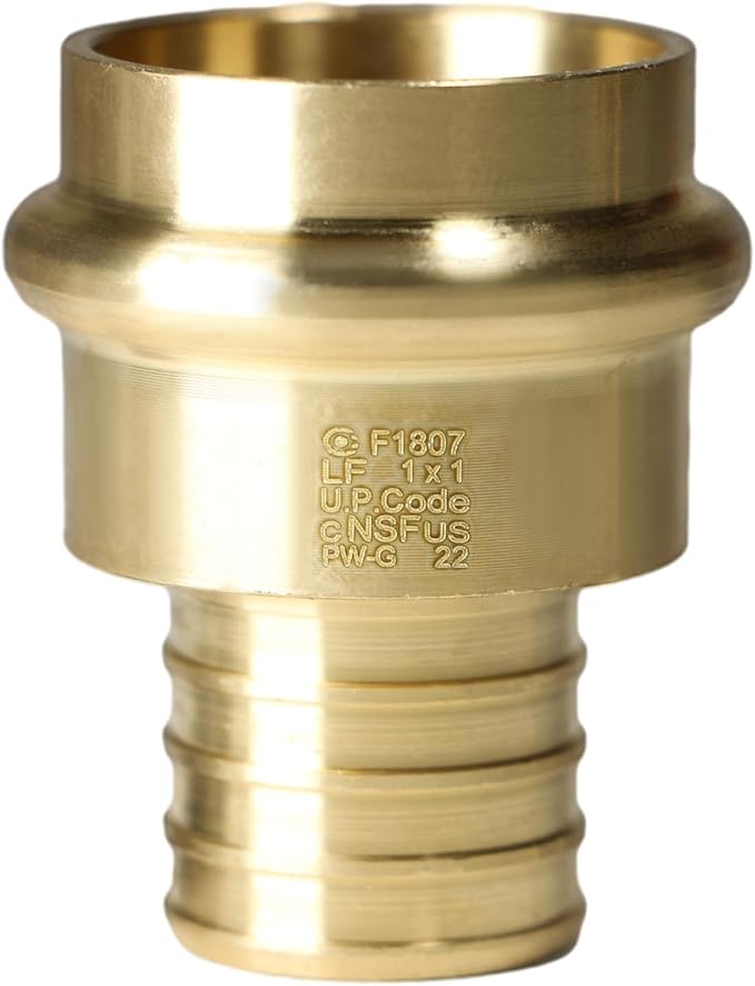 XFITTING 1 inch Pex B x 1 inch Press Coupling, 202-2-5=25XX, 25 Pieces