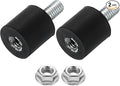 uxcell M3 Rubber Mounts, 2Pcs 8x8mm(DxH) Rubber Cylindrical Anti Vibration Isolator Shock Absorber with Lock Nuts for Car Bobbin Generator Air Compressors